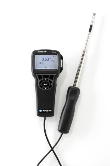 TA-430 Hittedraadanemometer, rechte sonde, met datalogging